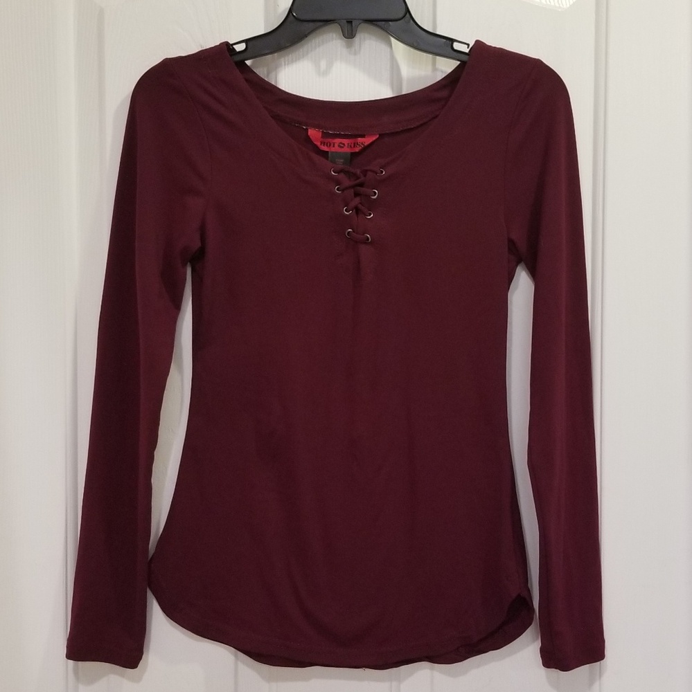 NWOT - Hot Kiss Long Sleeve Top